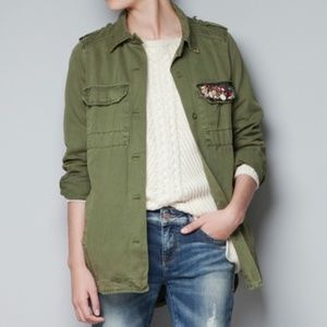 🥀 ZARA MILITARY JACKET - TRAFALUC COLLECTION